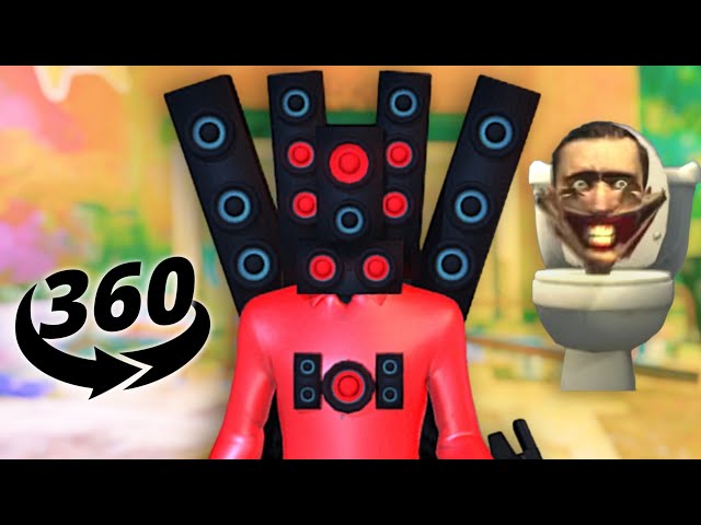 FNAF Ruin vs SKIBIDI TOILET Speaker Man (360 Video Animations)