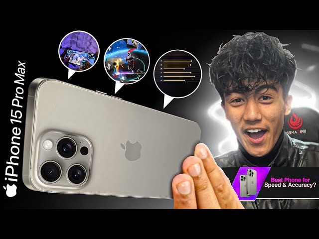 iPhone 15 Pro Max Unboxing🎁 Best Phone for Speed & Accuracy?🤔 Freefire Handcam📲