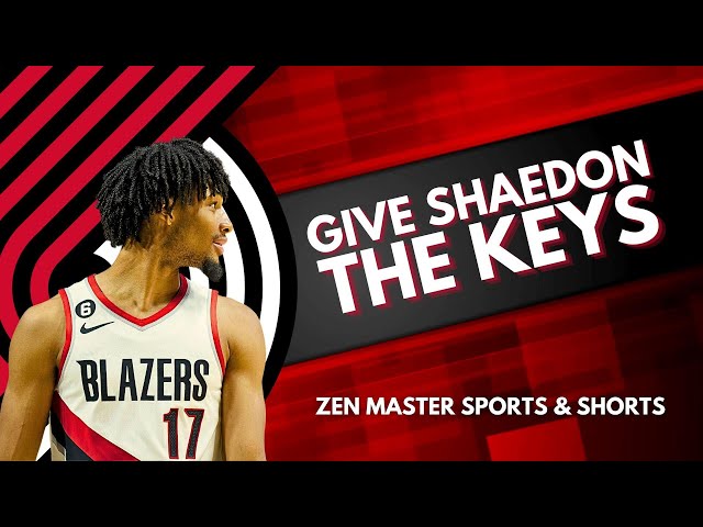 It's Time to Give Shaedon Sharpe the Keys to the Portland Trailblazers #blazers #trailblazers #nba