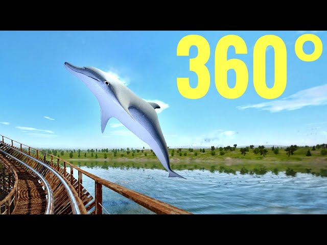 360° VR Longest Wooden Rollercoaster 360 도 롤러코스터 ジェットコースター 3D POV Simulator montaña rusa