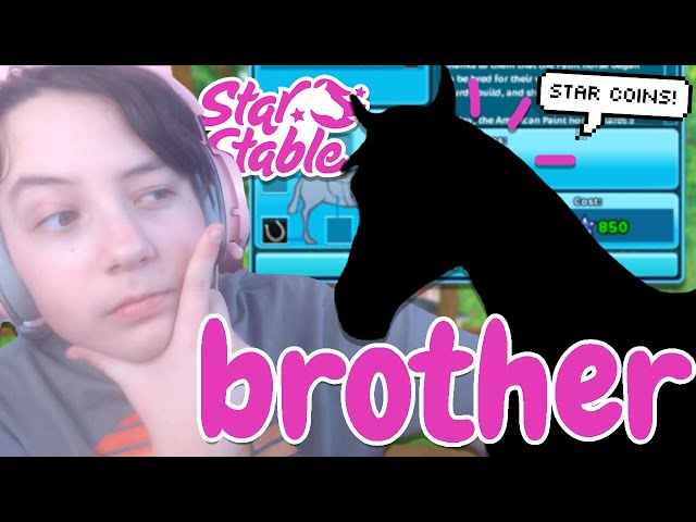 MY BROTHER BUYS HORSES 😖 IN STAR STABLE!