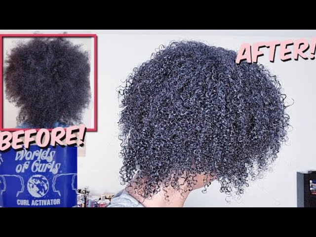 I used WORLD OF CURLS Curl Activator with Hair gel on my Type 4 Hair | SECOND TEST!