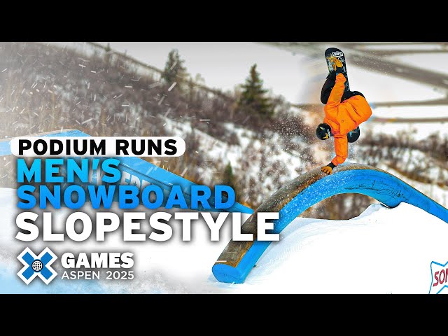 Men’s Snowboard Slopestyle: Top 3 Medal Runs | X Games Aspen 2025