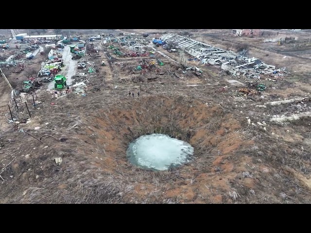 Farming village Dovhenke in Kharkiv region of Ukraine