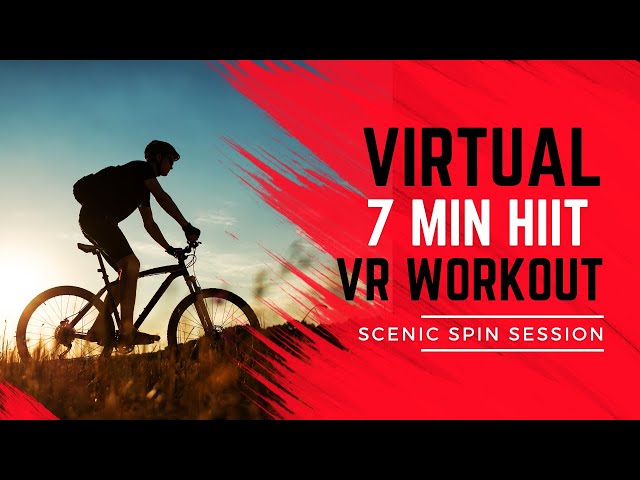 7-Minute HIIT Lakeside Cycling Workout in 8K VR 360 | Scenic Spin