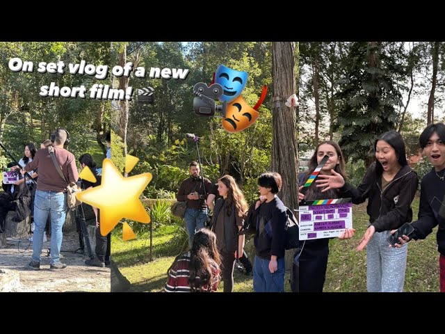 come with me to my act in a new short film! (on set day) // acting vlog! 🎬