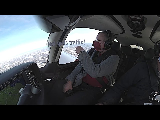 360 flight to Hyannis, MA (KHYA) in a Cirrus SR22