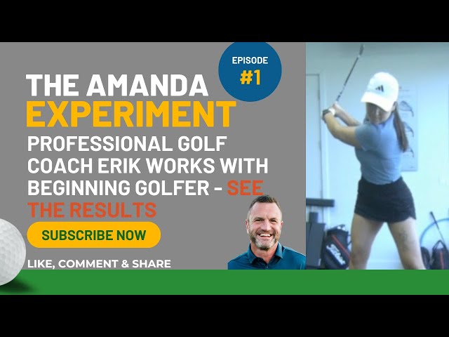 ⛳️ Amanda's First Golf Lesson w/ Coach Erik at EJS Golf | Follow Her Year-Long Journey! 🏌🏿‍♂️