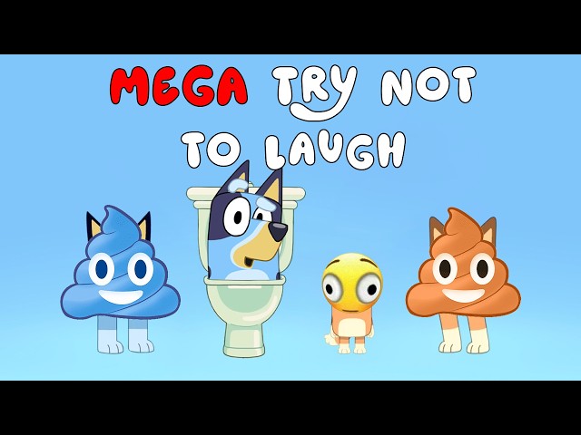 BLUEY MEGA TRY NOT TO LAUGH💀(BELLY BUSTER)