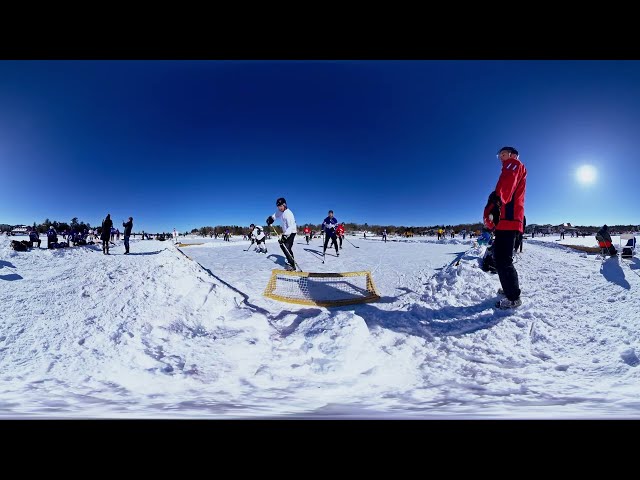 Pond hockey tournament 360 video - UNFINISHED