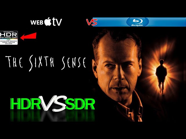 The Sixth Sense 1999 4K HDR WEB vs 1080p BD SDR 100nit  REVIEW #WATCH_IN_HDR #TheSixthSense