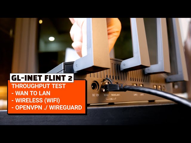 GL-iNet Flint 2 - Peformance Test: WAN to LAN, WiFi, VPN Throughput