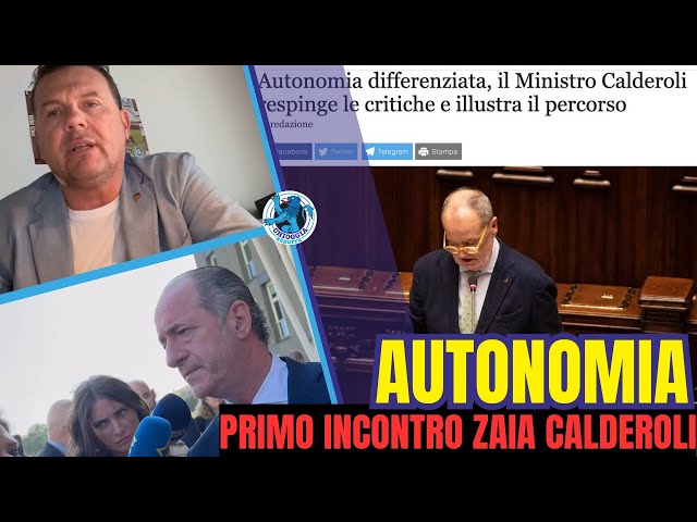 MARCO DOLFIN: ZAIA A ROMA PER IL PRIMO INCONTRO CON IL MINISTRO CALDEROLI PER L'AUTONOMIA