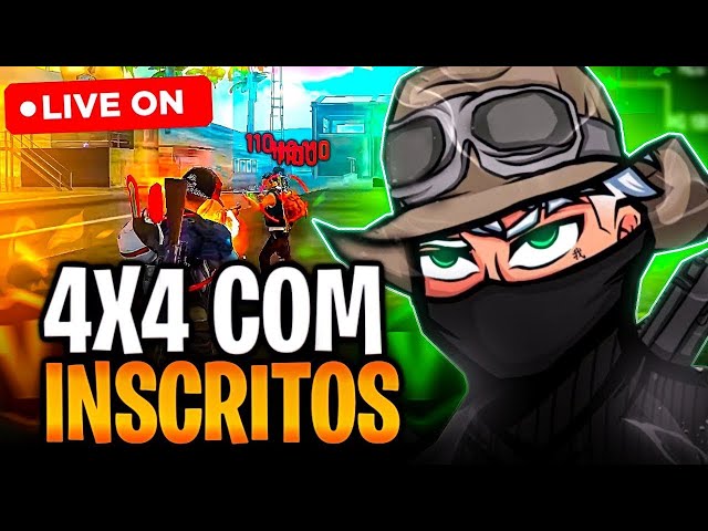 🔥 LIVE FF 🔥 FREE FIRE AO VIVO 🔥 6X6 + 4X4 INSCRITOS 🔥 SALA PERSONALIZADA 🔥 JOGANDO COM INSCRITOS