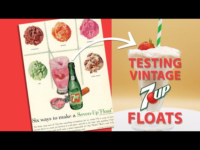 Chocolate, Fudge Ripple, and Maple-Nut? Making Vintage 7-Up Float Recipes