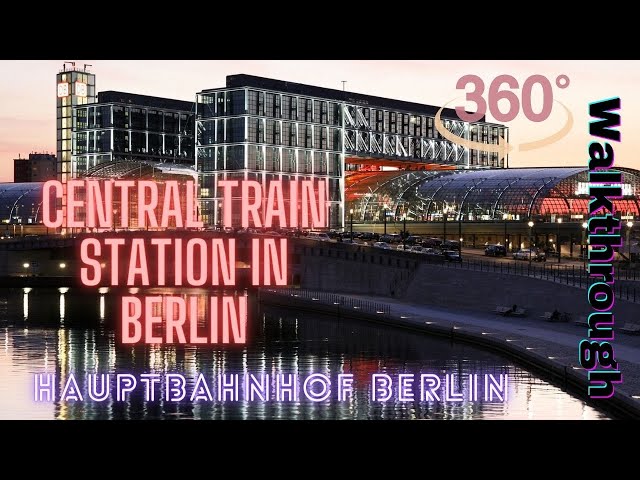 Interior of Berlin Central Station ✈️ 360° Walkthrough in Berlin Central Station Spring 2021 4K VR