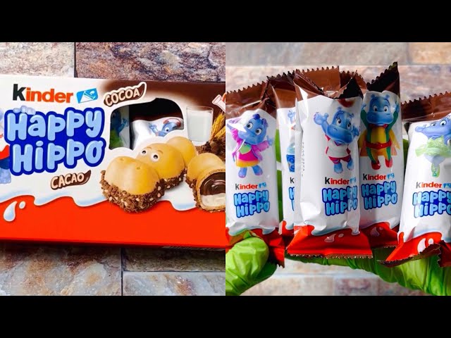 KINDER HAPPY HIPPO SWEET PLATTER ASMR SATISFYING