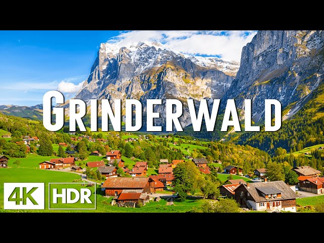 Grindelwald 4K • Stunning Footage, Scenic Relaxation Film with Calming Piano Music