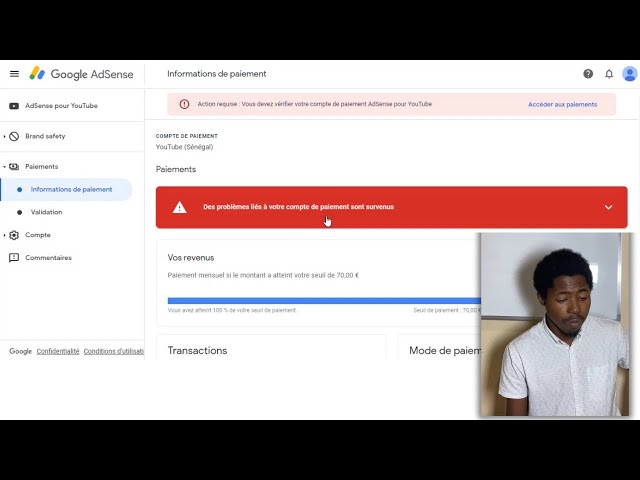 Insérer ses informations bancaire dans Google Adsense en 2024
