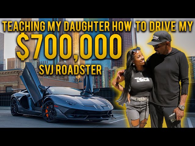 Teaching my daughter how to drive my $700,000 SVJ Roadster😱