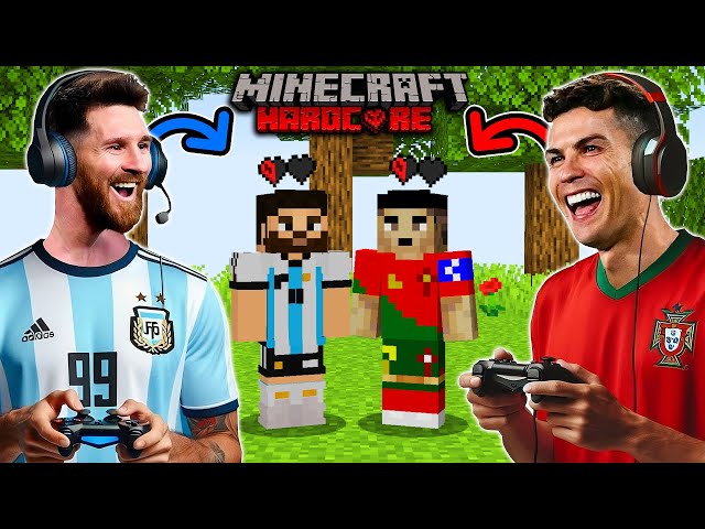 Ronaldo and Messi Playing Minecraft Hardcore! 💔