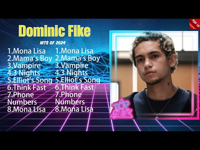 Dominic Fike Greatest Hits 2024Collection - Top 10 Hits Playlist Of All Time