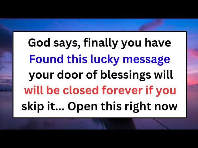 11:11🔴God Says, Finally This Message Has Found You✝️God's Message Now | God Message Today