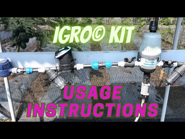 iGro© usage instructions