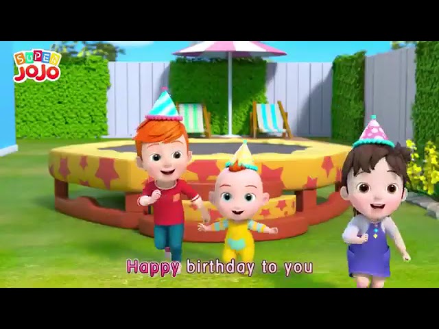 Happy Birthday Song  | Super JoJo | Nursery Rhymes | Kids Songs