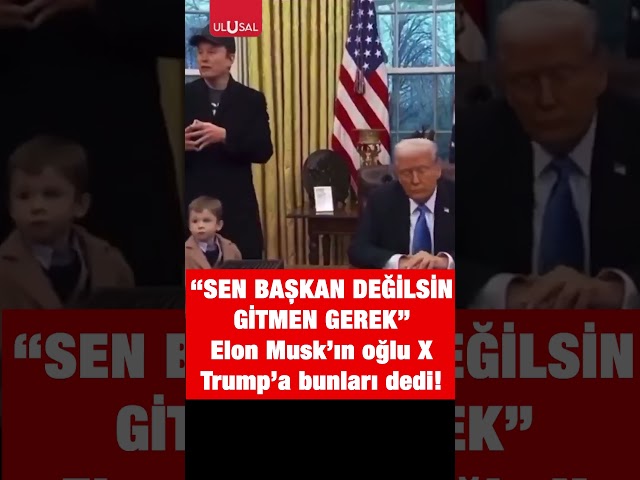 Elon Musk'ın oğlu X Trump'a öyle sözler söyledi ki... #shorts #elonmusk #trump #keşfet