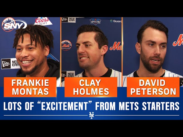 Mets starters Frankie Montas, Clay Holmes, David Peterson on 'excitement' entering 2025 season | SNY