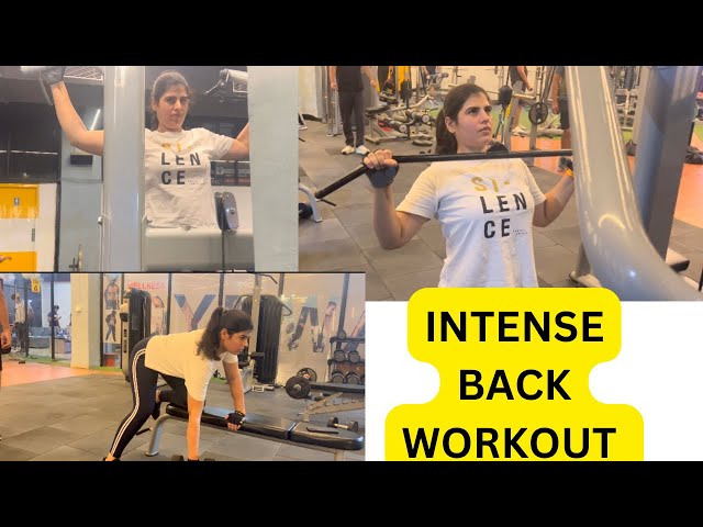 INTENSE BACK WORKOUT || WELLNESS GYM || HARD WORKOUT START || Transformation soon ​⁠​⁠#backworkout