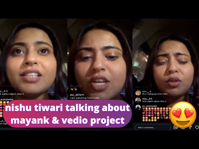 nishu tiwari talking about mayank & his vedio projects #nishutiwarivlogs #mayankkaushik