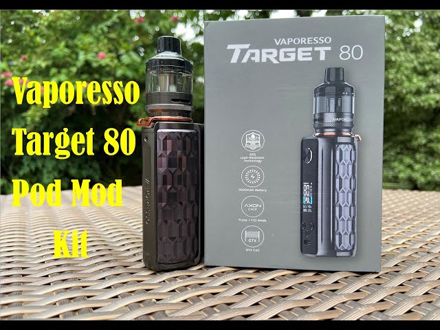 Vaporesso Target 80 Kit | Compact & Durable | Superb flavour | GTX coil compatible | 510 connection