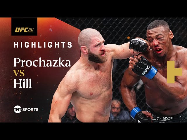 BRUTAL TKO ENDS CONTEST! 💥💣 | Jiri Prochazka vs. Jamahal Hill | #UFC311 Highlights