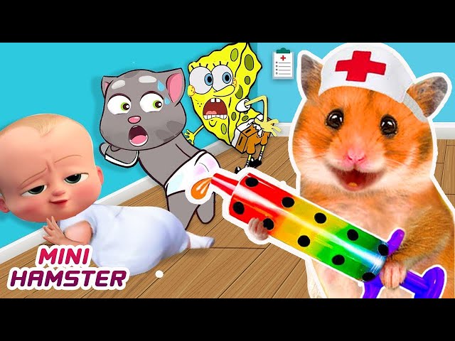 Crazy Doctor Hamster! FAKE Doctor Check Up At Emergency Room | Take Care Of Baby Boss