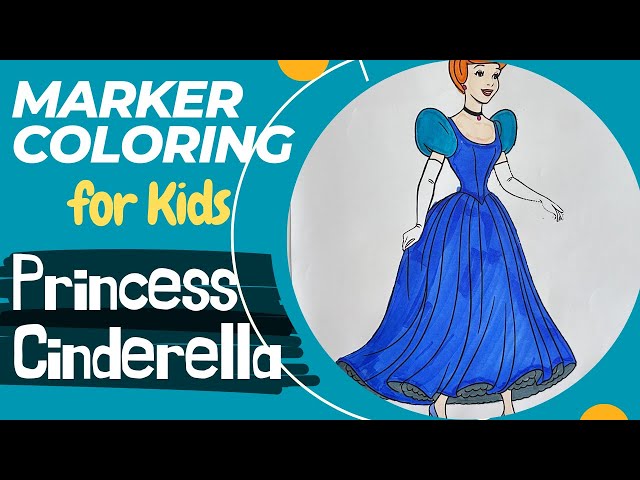 Coloring Princess Cinderella | Mewarnai Putri Cinderella #47