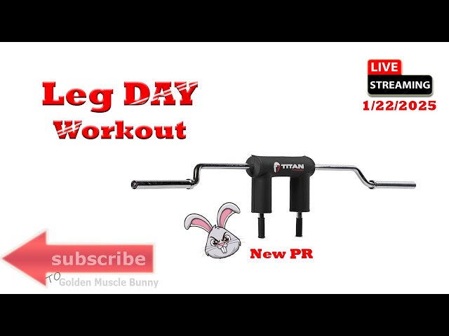 BIG LEG DAY - PR- Home Gym - Subscribe & Like