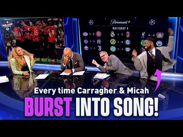 Every Time Jamie Carragher & Micah Richards Broke Into Song on UCL Today in 2024! 🎤😂