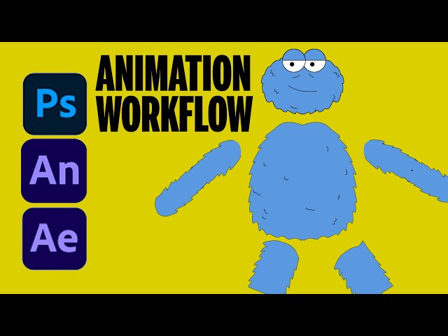 Character Animation Workflow (Photoshop - Adobe Animate - Adobe After Effects)