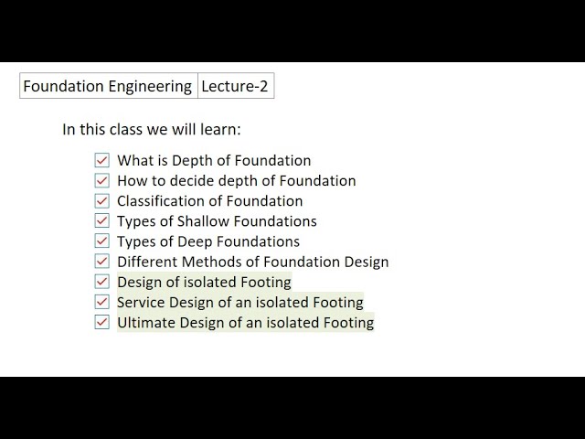 Introduction to Foundation Engineering  Class 2 | STAAD Foundation Advanced Tutorials