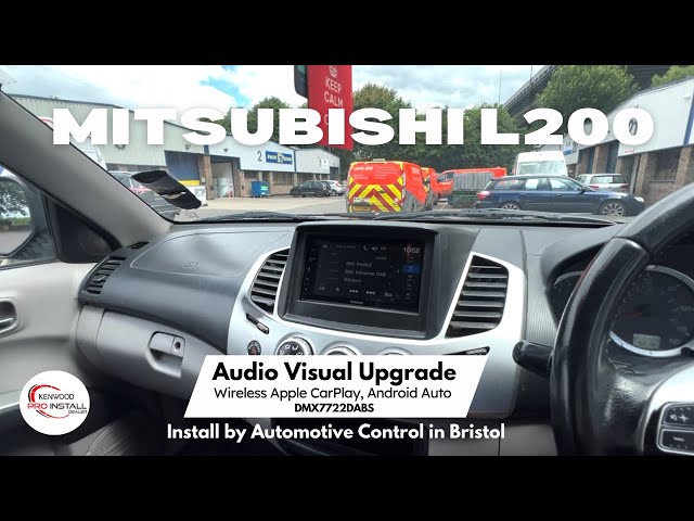 Mitsubishi L200 Upgrade Wireless CarPlay Android Auto KENWOOD DMX7722DABS #mitsubishi #caraudio