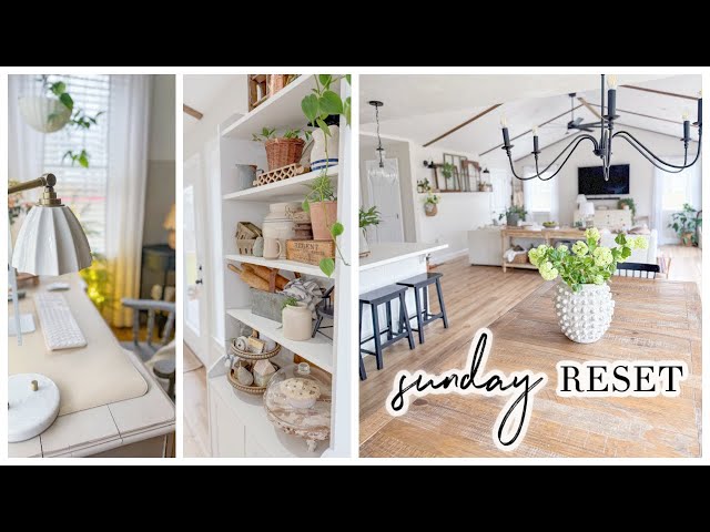 SUNDAY RESET // RELAXING WEEKLY CLEAN WITH ME // HOME ORGANIZATION // CHARLOTTE GROVE FARMHOUSE