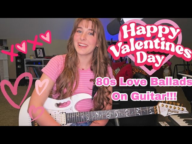 The best LOVE songs from 80s Glam Bands!!! Guitar Cover! Whitesnake, Bon Jovi, Van Halen