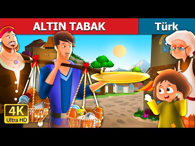 ALTIN TABAK | The Golden Plate Stroy in Turkish | Turkish Fairy Tales