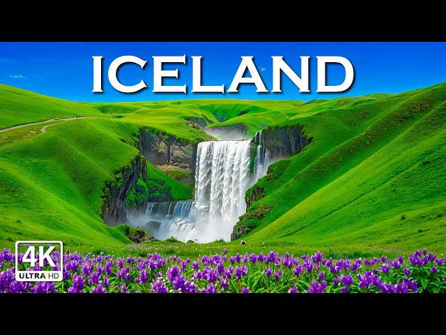 Iceland 4K (Ultra HD) -  Relaxing Music With Beautiful Nature Scenes   Amazing Nature