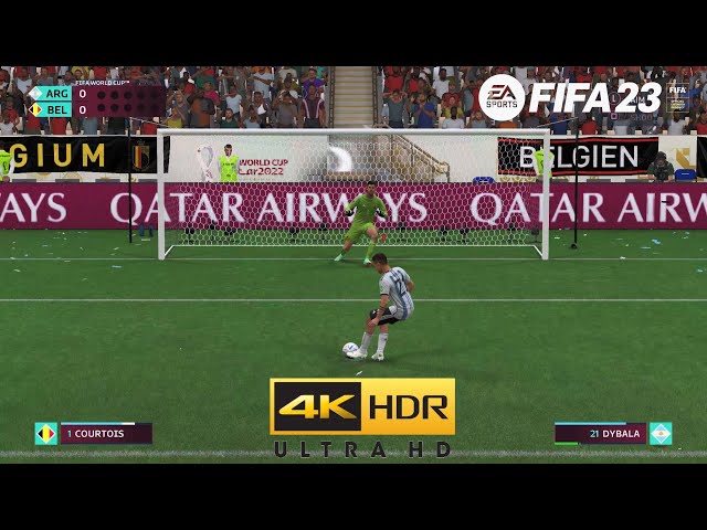 FIFA 23 Argentina vs Belgium | 2022 World Cup Final | Penalty Shootout | PS4 Pro [4K HDR]