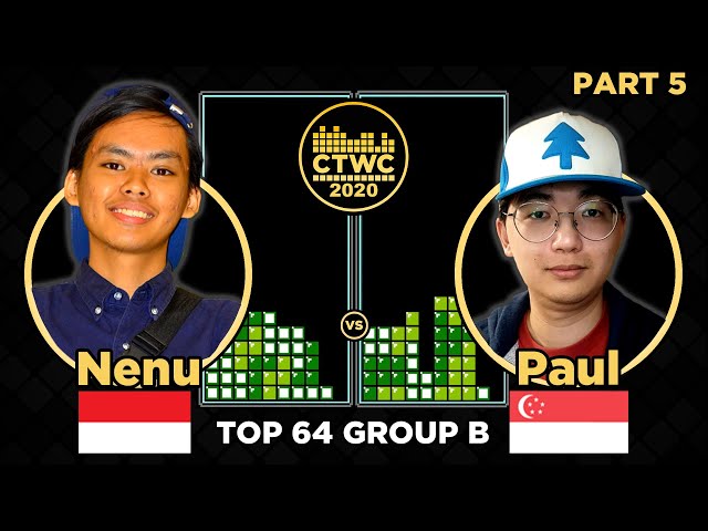 2020 CTWC - TETRIS Group B - Pt. 5 - 2nd Chance Final (see description for format)