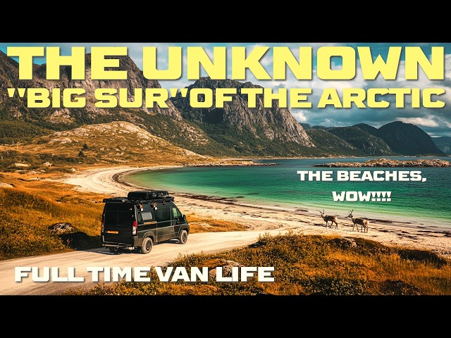 Van Life Living Full Time Alone on the Most Amazing Arctic Coast. Cozy Luxury Van Camping #vanlife