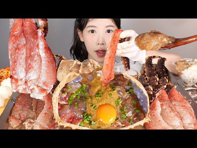 돌아왔다 레전드😎🦀 3.2kg 거대 킹크랩장 먹방 Soy Sauce Marinated Raw King Crab [eating show] mukbang korean food